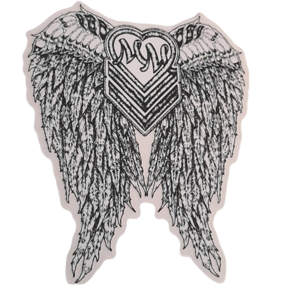 New 6" Metal Mulisha HALO Wings Bumper Sticker Vinyl Decal